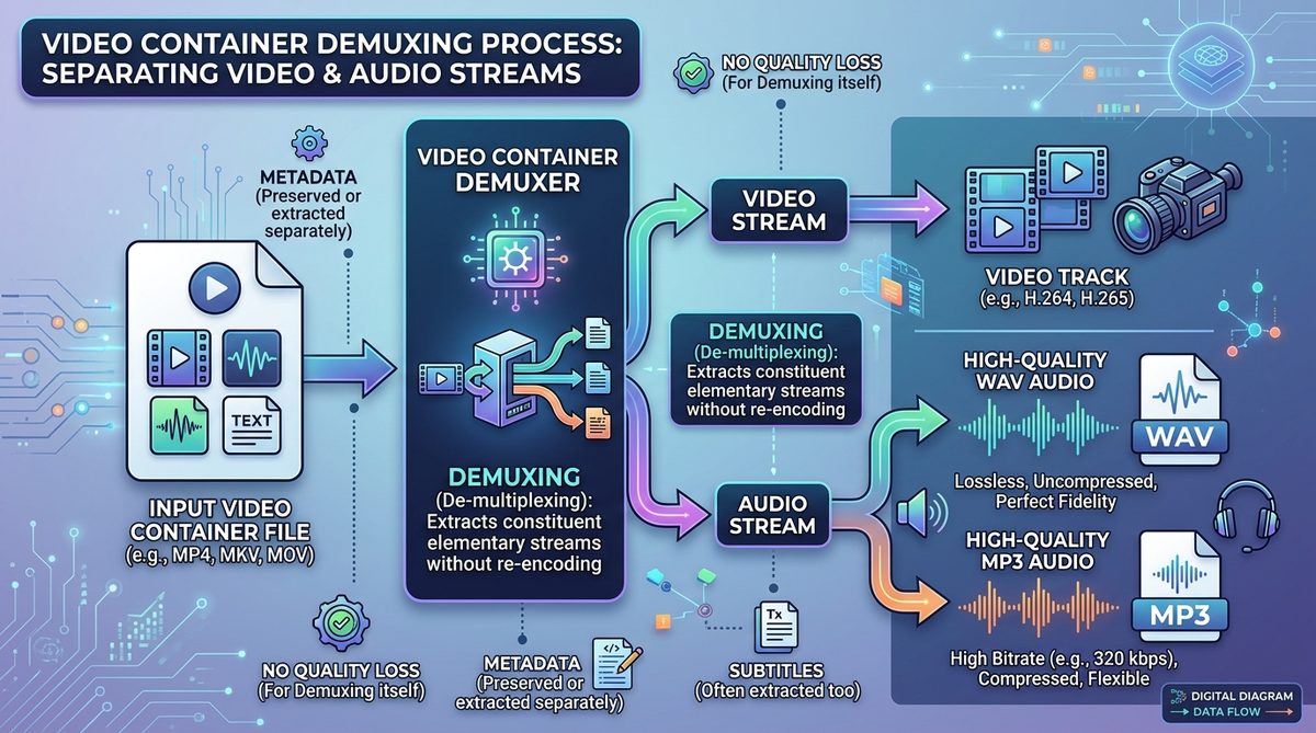 Video Demuxing Infographic