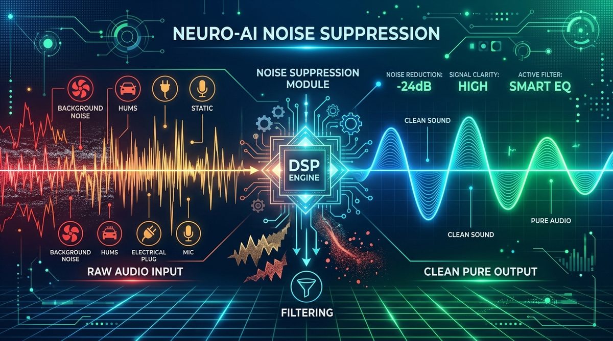 Voice Noise Suppression Graphic