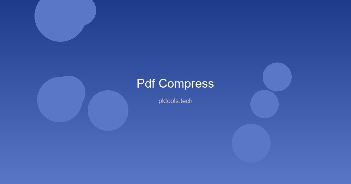PDF Compressor showing before/after file sizes