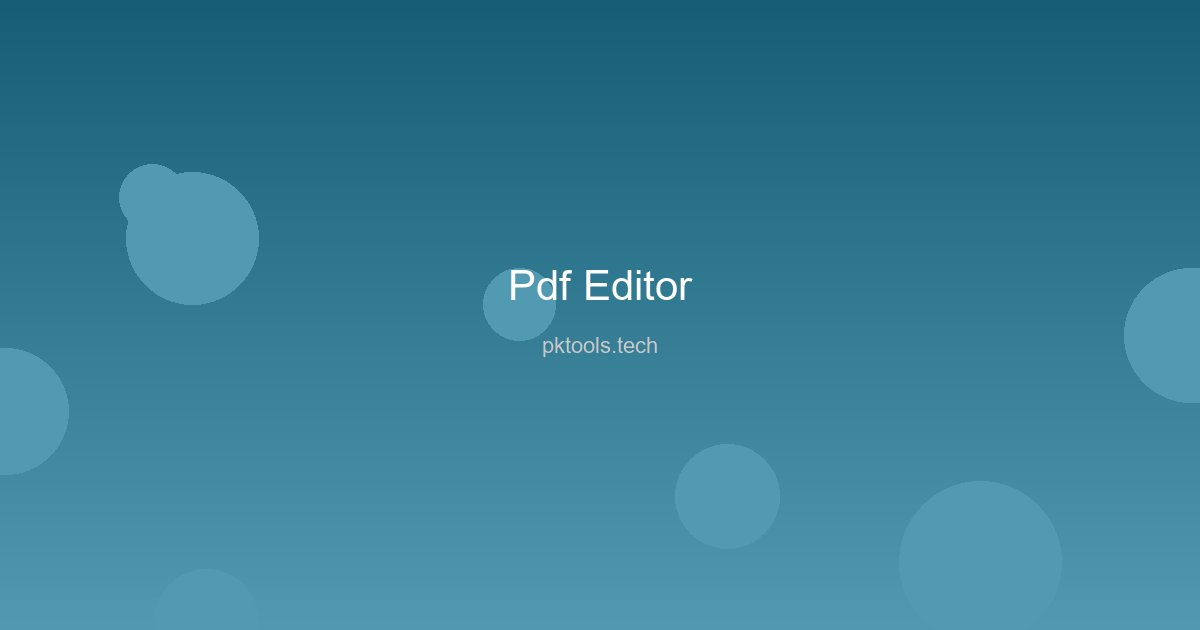 Pdf Editor in action